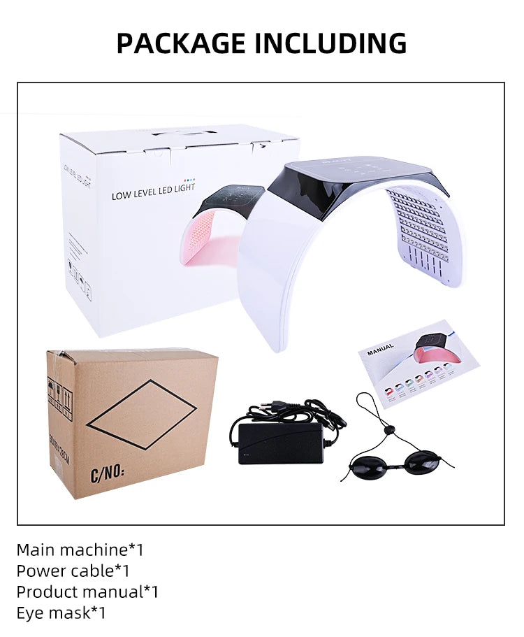 Foreverlily LED Photon Facial Beauty Machine Skin Rejuvenation Lifting Face & Body Skin Care Spa Massager Home Use Skin Rejuvena