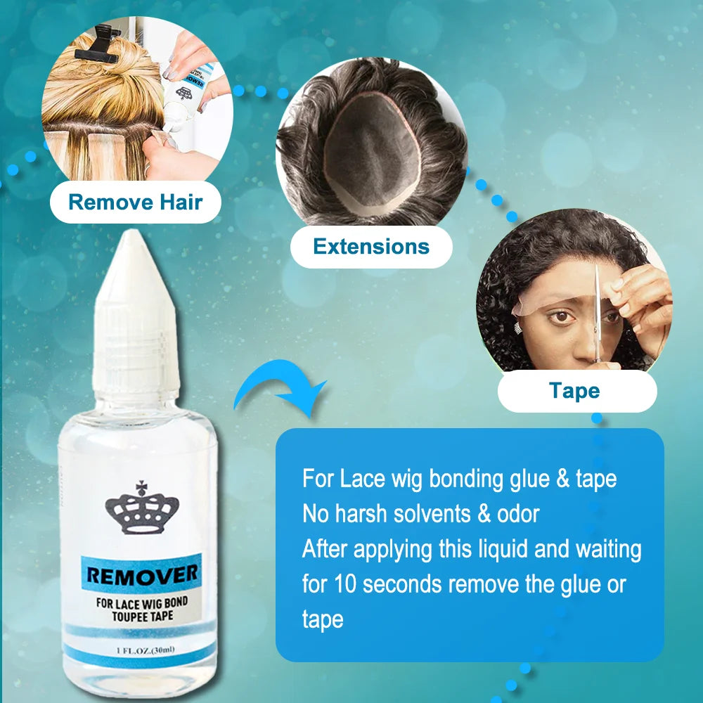 Wig Glue Waterproof Front Lace Wig Glue Private Label Strong Hold Lace Glue Wig Accessories for Frontal Closure Toupee 38ml