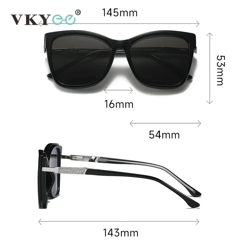 VICKY Fashion New Design TR90 Polarized Magnetic Clip-on Sunglasses Men and Women Polarized Sunglasses Optical Myopia Glasses