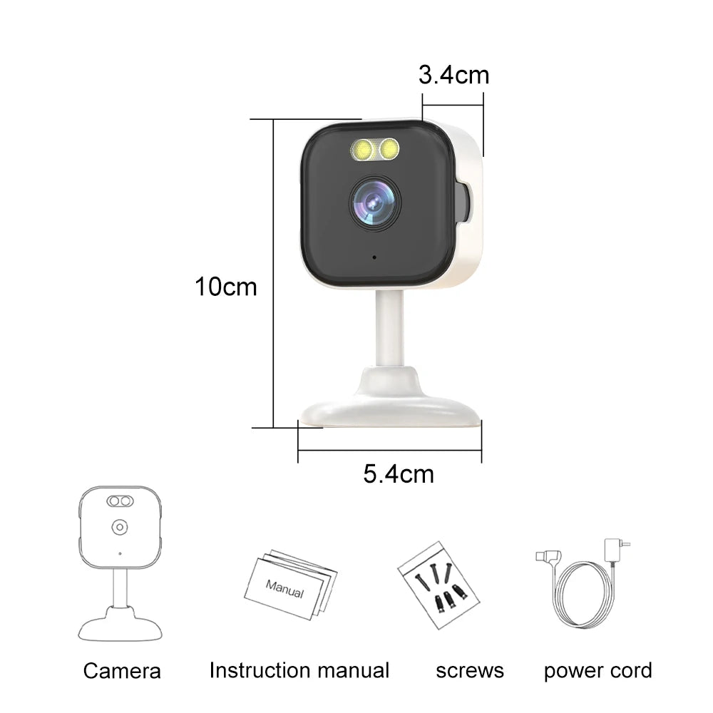 O-Kam Pro Mini Cube Security Camera, 5MP Indoor WiFi IP Camera with Two-Way Audio & Human Detection, Motion Alert, 5X Zoom,