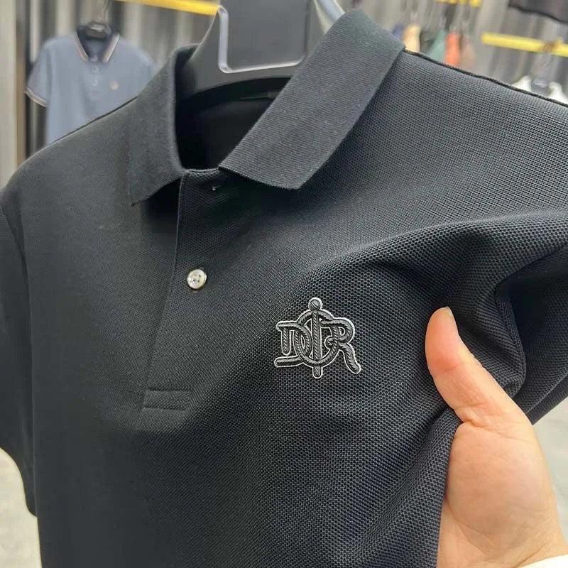 100% pure cotton high-end short sleeve men's polo shirt summer designer luxury brand embroidered Paul T-shirt fashion men's wear
