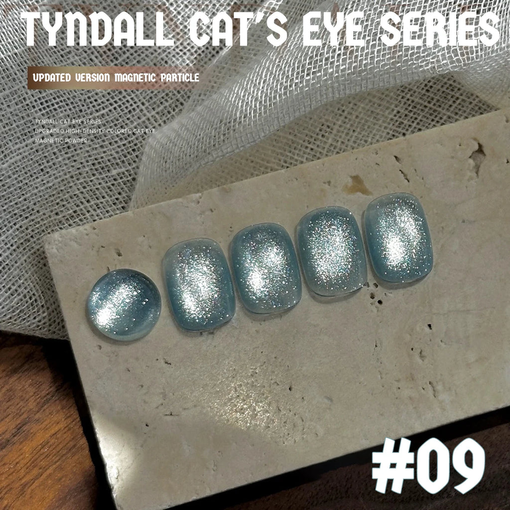 MIANEL 12ML 1-8PCS Lychee Green Lotus Ultra Sparkling Cat Eye Gel Polish High-Density Mirror Glass Bead 2025 Autumn New Arrival