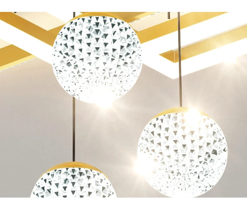 Modern living room LED pendant light interior decoration home appliances bedroom ceiling light kitchen home decoration glossy