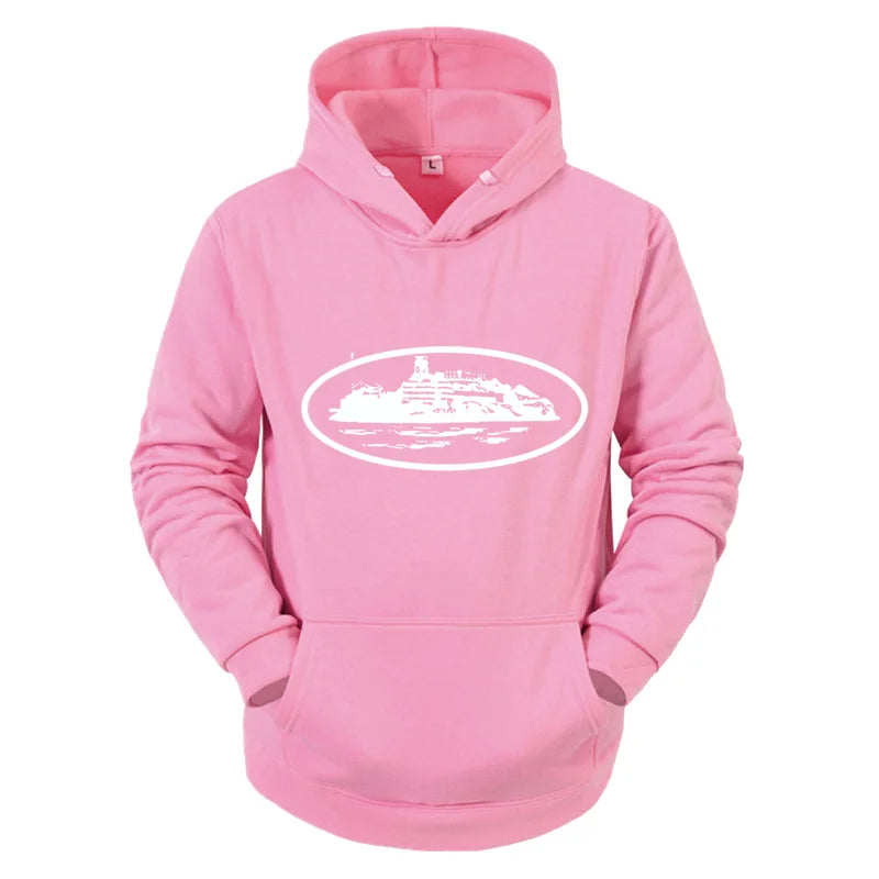 2026 Autumn/Winter New Devil Island Men's and Women's Printed Hoodies Outdoor Activities Casual Hoodies Fashion Trend Men's Wear