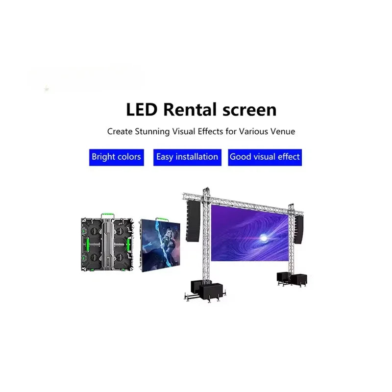 P2.6 P3.9 Stage Events Led Display Screen led wall Panel 500*1000mm  Video Wall Rental led Display