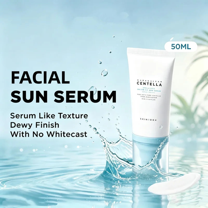 Korean Centella Hyalu Cica Water-Fit Sunscream SPF50 Sun Serum and Facial Hyalu-Cica Moisture Cream Beauty Skincare Sets