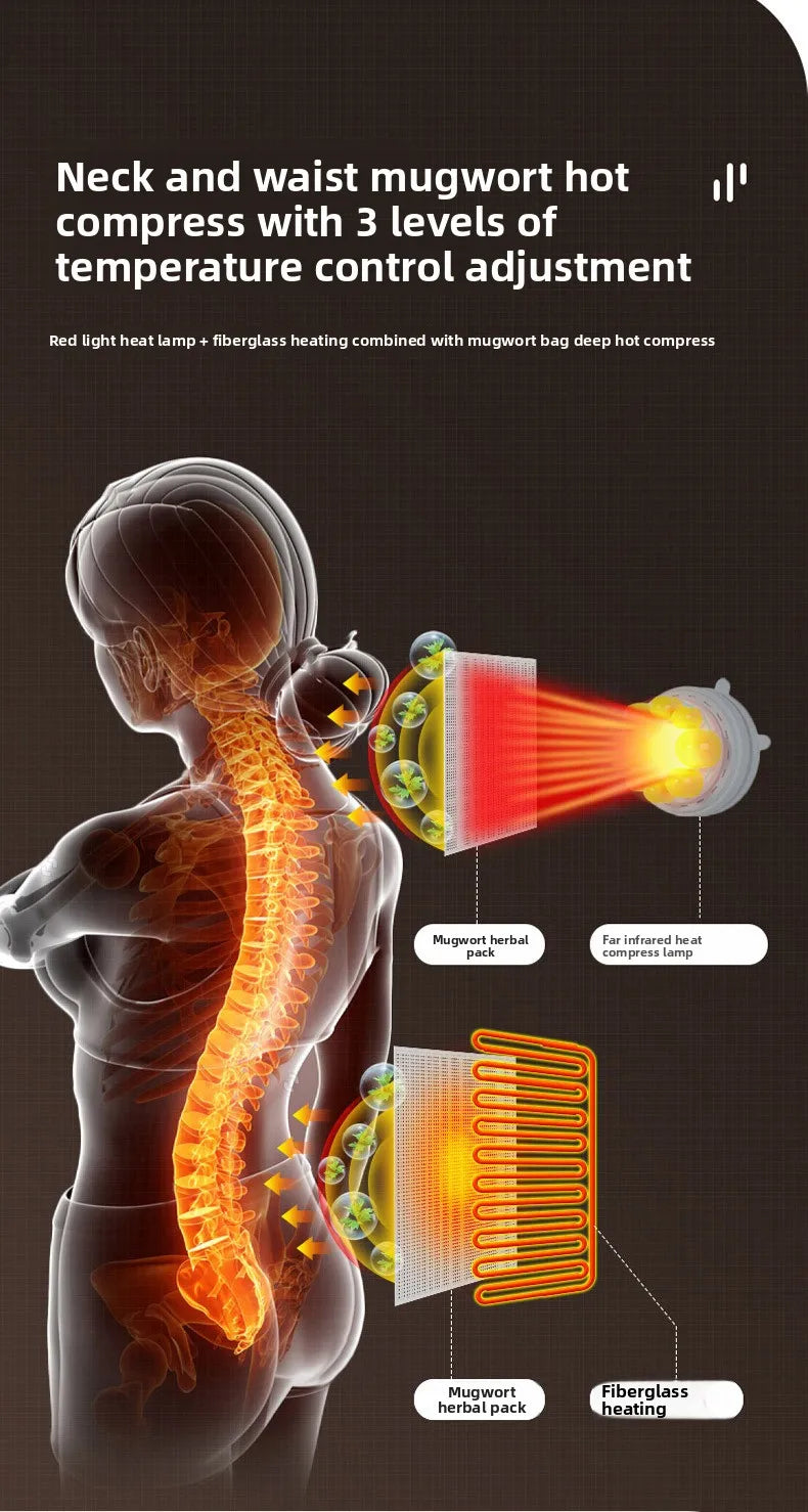 Crossborder Electric Massage Mattress Smart Home Use Full Body Heated Neck Back Waist US Massager Neck Massage Pillow Massager
