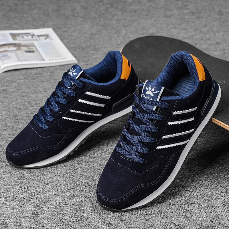 Men's and Women's Shoes Spring and Summer Leather Breathable Forrest Gump Shoes Men's Sports and Leisure Travel Running Shoes Me