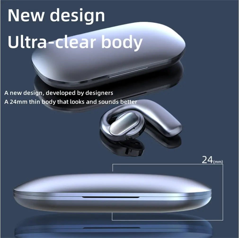 Bluetooth Wireless Earphones, Bone Conduction Noise Cancelling Waterproof Headphones, with Mic HD Call Headset,Bluetooth 5.3