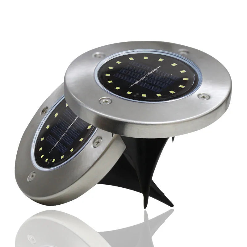 Solar Lawn Yard 8 Led Solar Lights Waterproof Solar Powered Lantern for Pathway Garden Decoration Outdoor Lighting