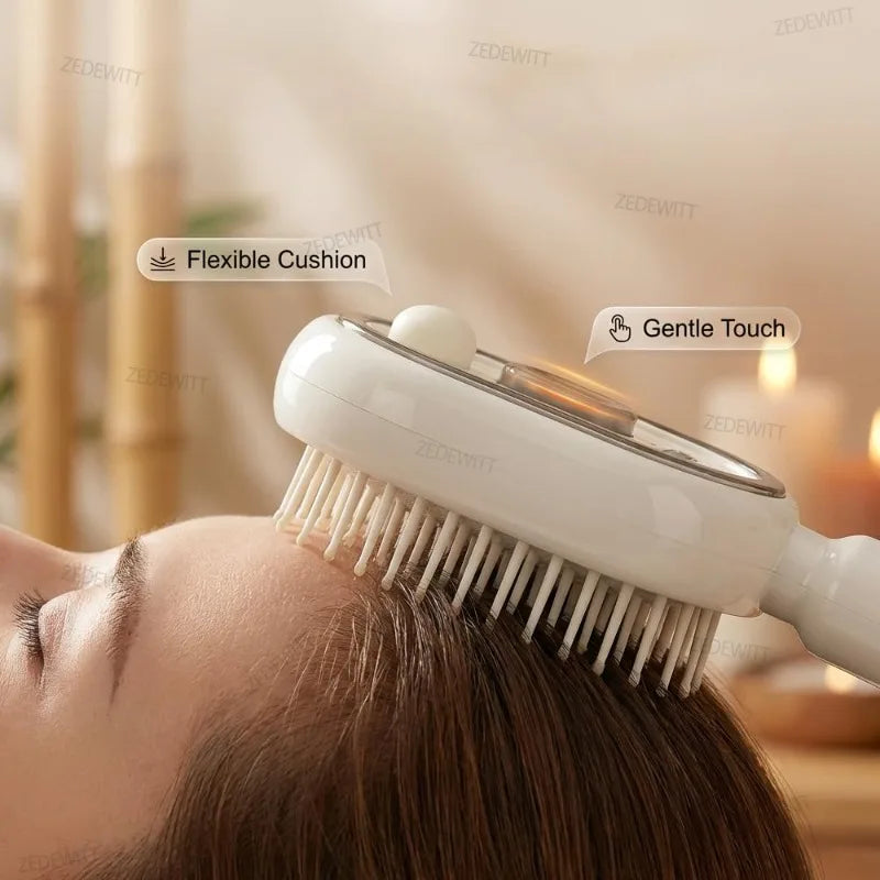 Rechargeable Steam Brush Durable Electric Spray Air Cushion Comb Electric Steam Hair Brush For Hair Reduce Frizz Nourishes Hair