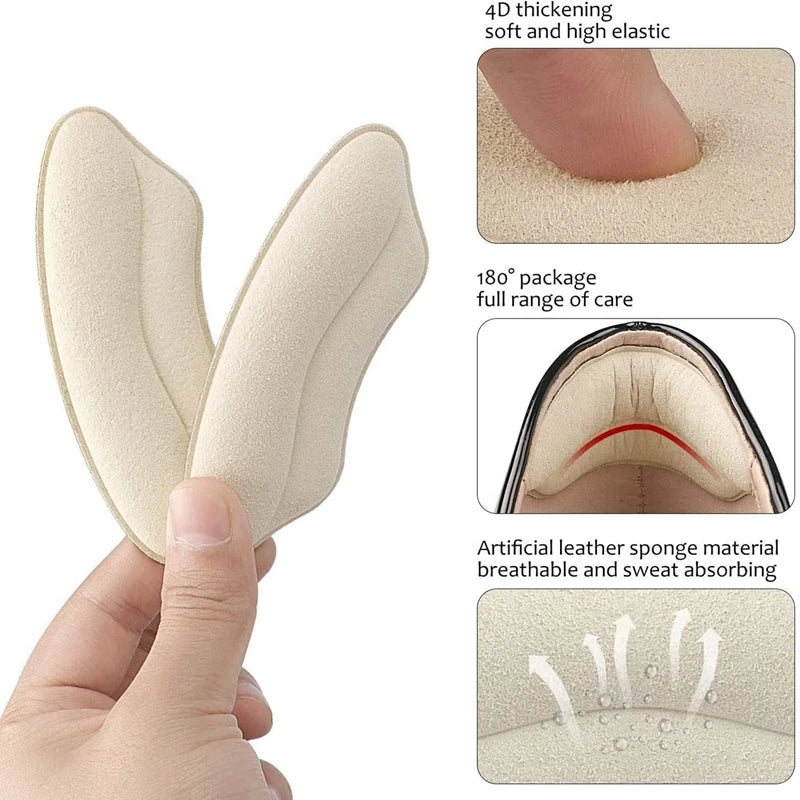 4Pcs/8Pcs Women High Heel Pad Adjust Size Adhesive Heels Pads Liner Grips Protector Sticker Pain Relief Foot Care Products
