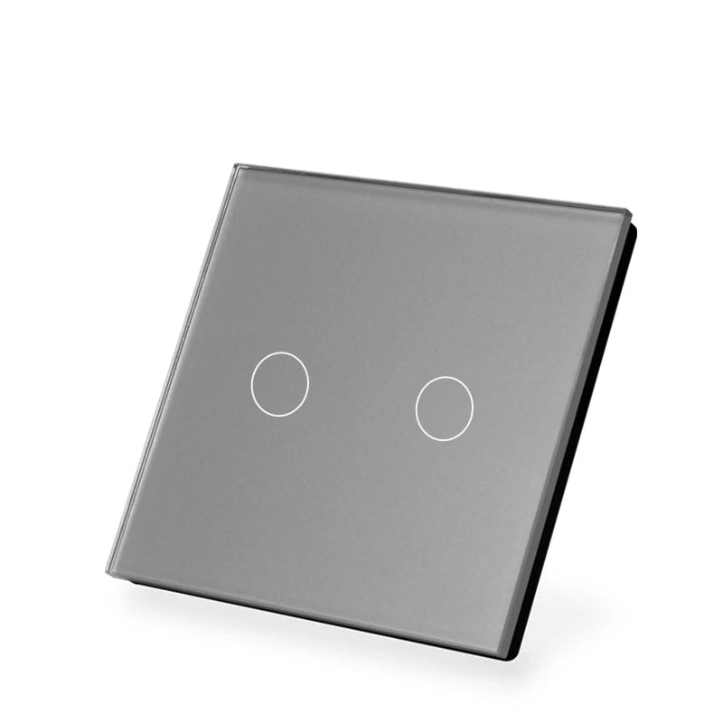 LOUYSGEN Wifi Smart Switch 1Gang 2Gang 3Gang Wall Light Switch Neutral Wire Glass Tuya APP Compatible Smart Life Alexa