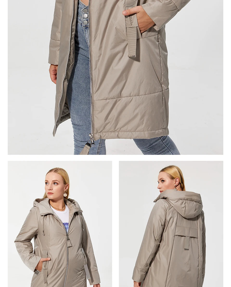 Astrid 2022 New winter jacket Mid-length Hooded Design Oversize Fashion Women's down jacket warm Parka Women Coat  AM-9726