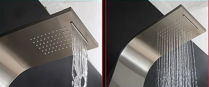 Stainless steel intelligent constant temperature wall-mounted integrated shower screen Shower temperature display shower set sho