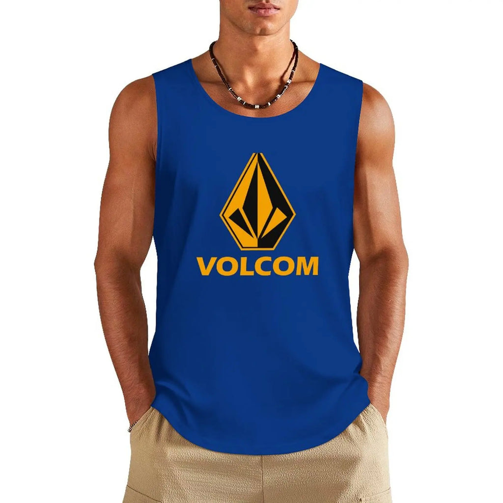 Diamond fitness vest Men's Tank Top Fashion Gym T-shirt Hawaiian Beach Surf Sleeveless Shirts Summer Casual Run Fitness Man Vest