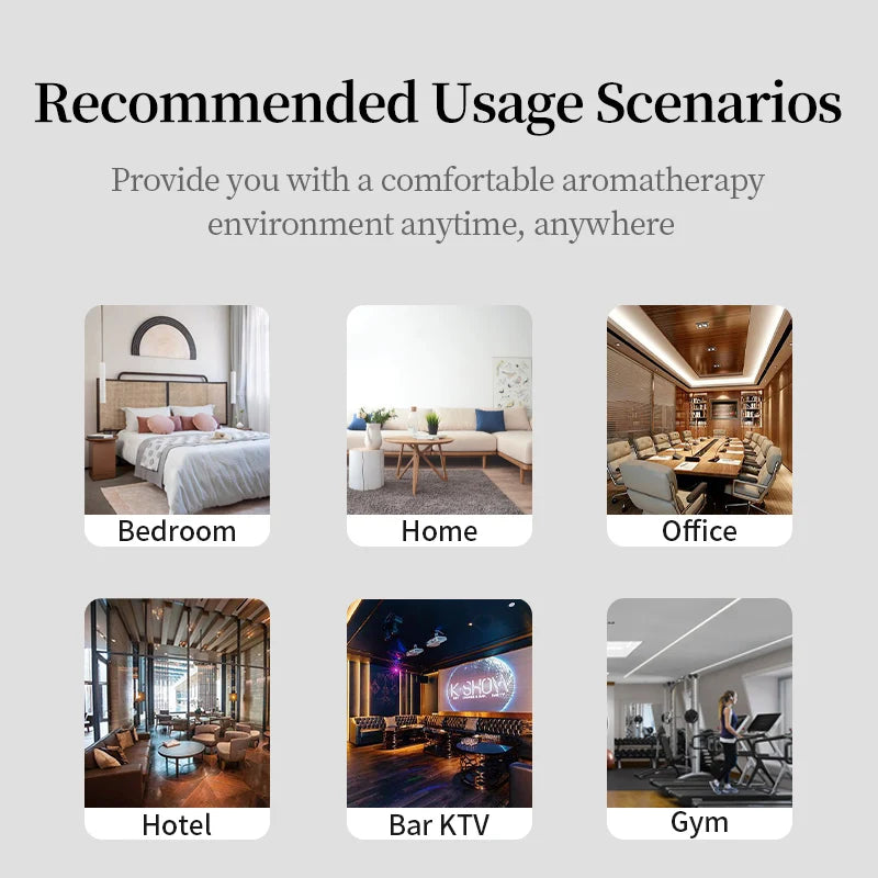 NAMSTE Room Aroma Fragrance Diffuser Wall Mounted Hotel Air Freshener Bluetooth Flavoring Diffuser For Perfume Essential Oil
