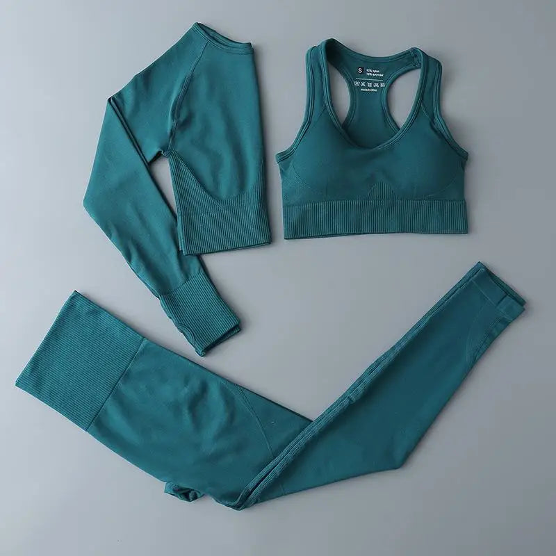 Seamless Legging Fitness Suit Women Sport Outfits Butt-lifting Yoga Pants Running Gym Clothing Comfortable Workout Clothes Solid