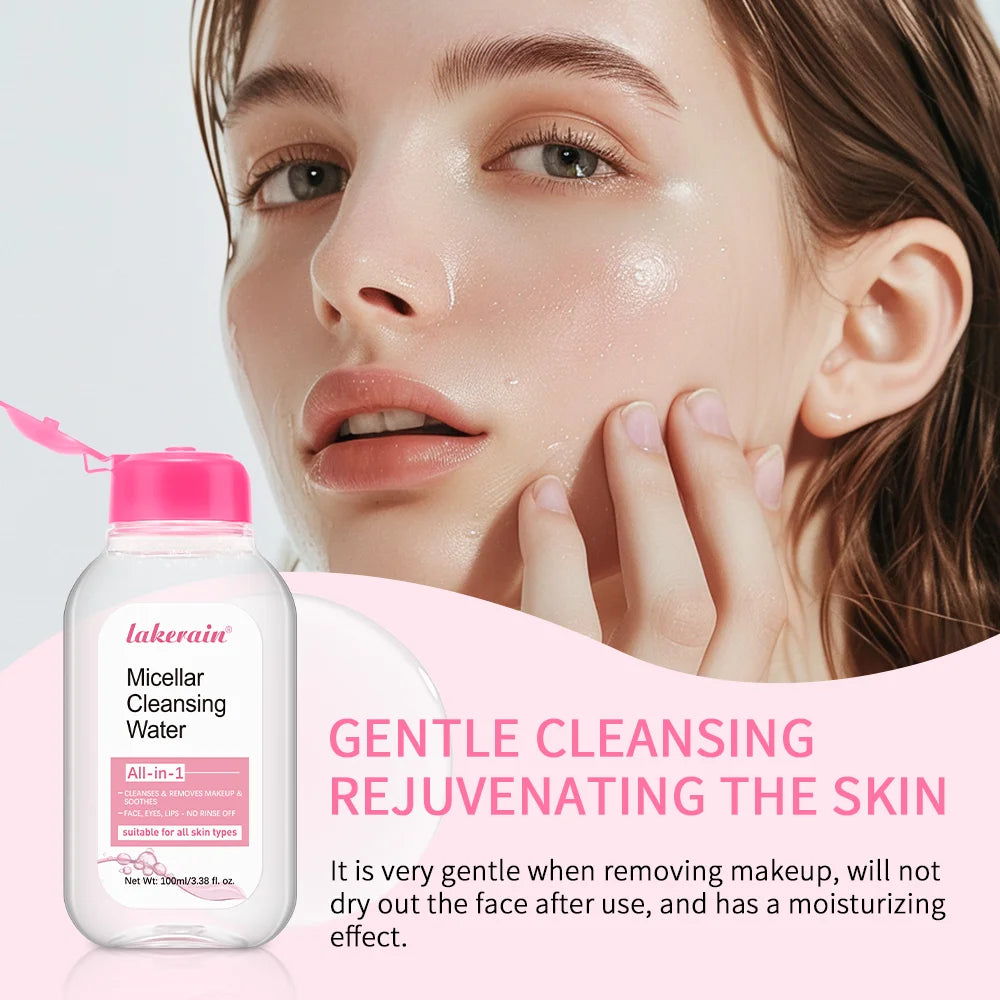 Micellar Cleansing Makeup Remover Mild Formula without Leaving Any Residue Micellar Technology Absorbs Impurities Extra Hydrating Efficient Makeup Remover