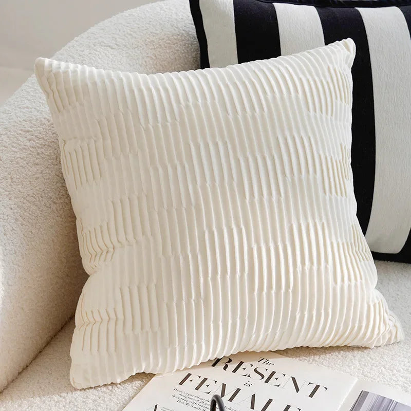 45x45/30x50cm Black White Embroidered Pillow Cover Decorative Cushions Pillow Covers Decorative Modern Light Luxury Sofa Decor