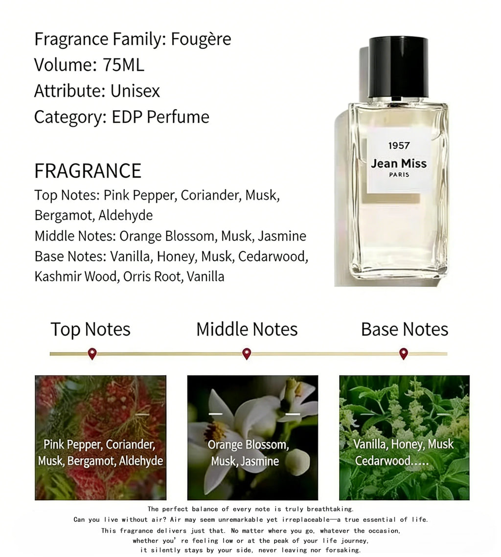 75ml Woody Floral Eau De Parfum, Long-Lasting Fragrance, Unisex, Premium Quality, Embark on Your Journey of Freedom