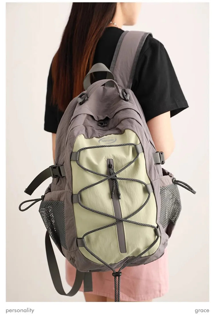 Small Outdoor Travel Backpack for Women, Lightweigh Waterproof Hiking and Mountaineering BackpackJunior High School Bag Student