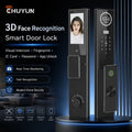 Tuya Smart WiFi Door Lock with Face Recognition Fingerprint Password IC Card Digital Keyless Entry