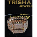 VVS  Lab grown Iced Cuban Link Bracelet Rose Gold Plated 925 Sterling Silver Hip Hop Gift Jewelry for Men Women Unisex Trisha