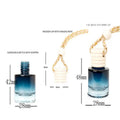 【M】1Pcs Black Cap Dyed Cylinder Empty Bottle Car Essential Oil Diffuser Fragrance Air Freshener Scent Perfume Bottle Ornament
