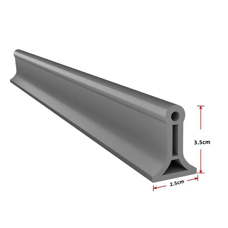 Bathroom Water Stopper Shower Barrier Door Threshold Water Blocking Wash Basin Splashproof Bendable Silicone Sealing Dam Barrier