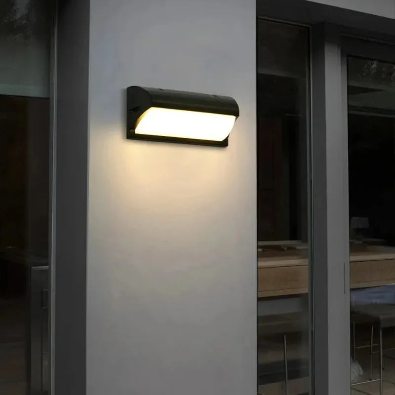 LED Motion Sensor Outdoor Wall Light Waterproof IP65 Retro Style Porch Balcony Garden Courtyard Lamp Living Room Wall Sconce