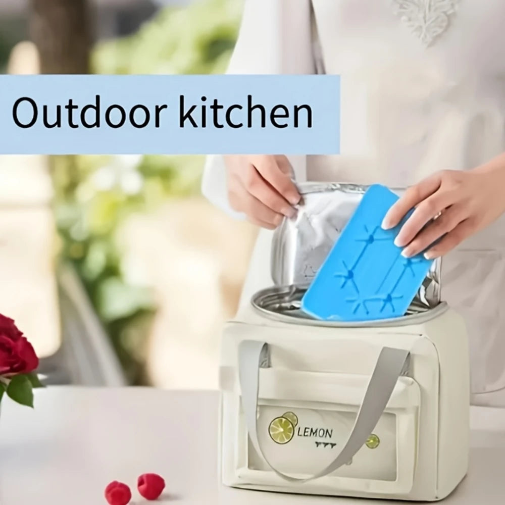 Reusable Ice Packs in Green And Blue, Ultra-Thin And Durable, Perfect for Lunch Boxes, Coolers, Picnics, And Outdoor Adventures