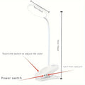 Clip LED Desk Lamp 3 Colors Dimming Eye Protection Night Light Desktop USB Rechargeable Study Bedroom Bedside Table Lamps