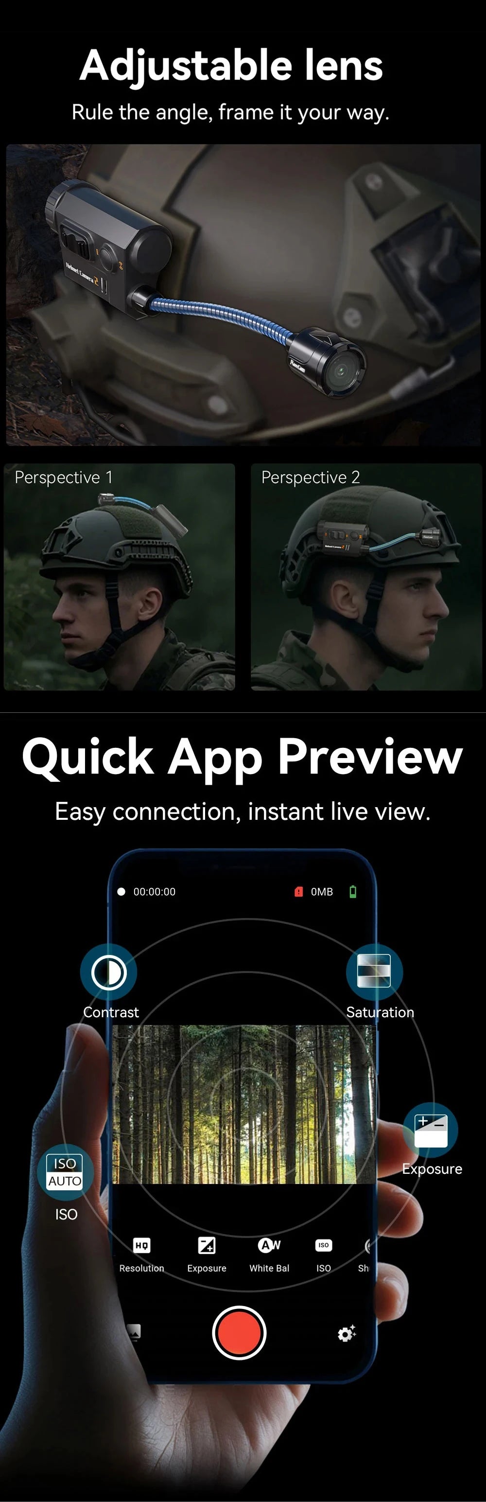 RunCam HELMETCAM Helmet Camera 2 Night Recording Camera APP Review Sport Camera