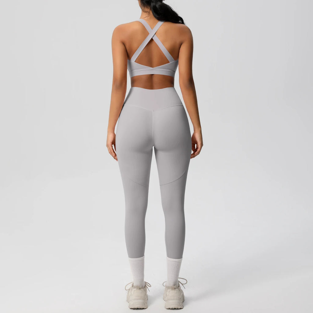 Yoga Suit Sports Set Womens Sportswear Sports Women's Yoga Bra Tummy Control Slimming Booty Leggings Women's Tracksuit