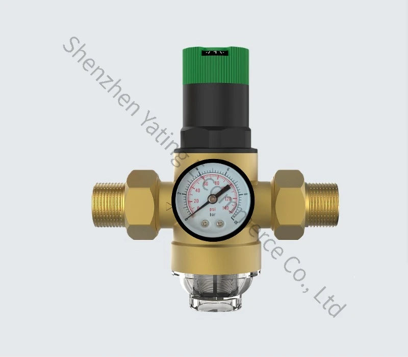 2026　DN15 Pressure Reducing Valve Brass Double Union Pipe Factory Water Pressure Reducing Pressure Stabilizing