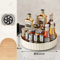 Rotating Kitchen Storage Rack Multi-Functional Desktop Organizer for Cosmetics And Seasonings Entrance Home Organization Box
