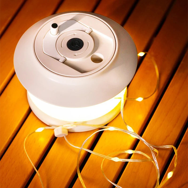 Outdoor Camping Light Star River Tape Measure Camping Atmosphere Light Waterproof Portable String Light Camping Tent Light