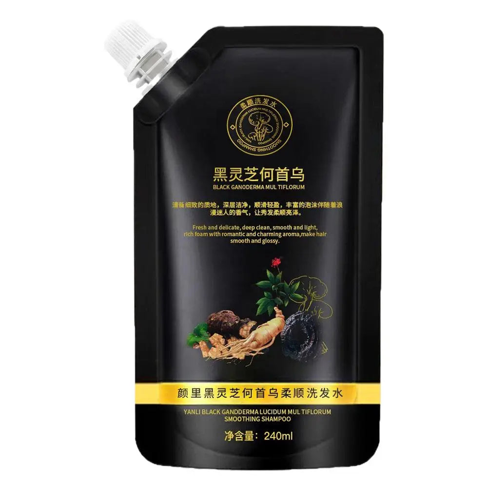 Root Activator Shampoo for Men & Women Strengthening & Volumizing for Fuller-Looking Hair Black Reishi And Polygonum Shampoo