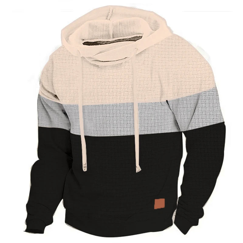 Men's Hoodie Pullover Sweatshirt Block Drawstring Sports Outdoor Casual Streetwear Hot Stamping Streetwear Sportswear Winter