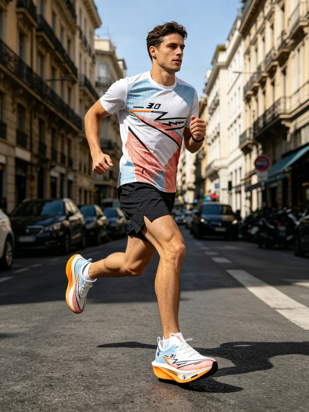 Men Running Shoes Carbon Board Marathon Sports Speciality Breathable Lightweight Women's Comfortable Athletic Nonskid Sneakers