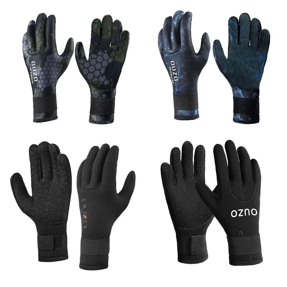 3mm Neoprene Diving Gloves Anti Slip Camo Scuba Diving Gloves Surfing Gloves For Spearfishing Swimming Rafting Kayaking