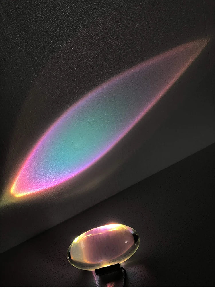 Italian Designer Table Lamp Led Crystal Eye Of The Sky Egg-shaped Lamps Living Bedroom Decor Light Night Projector Bedside Lamp