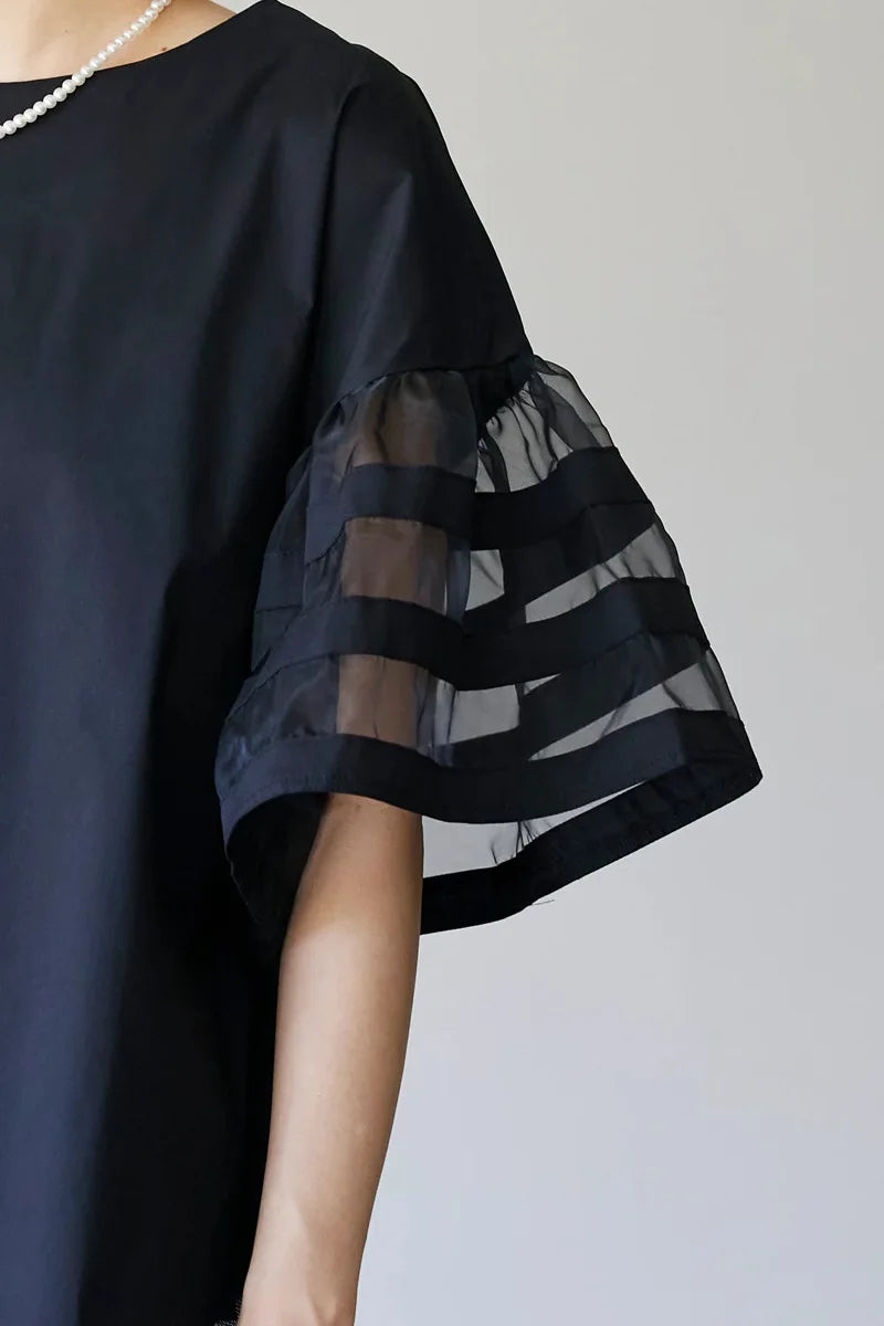 Flare Sleeve Shirts & Blouses Fashion Loose 2026 Woman Blusas New Arrivals Camisas Japan Korean Ropa Mujer Summer Tops