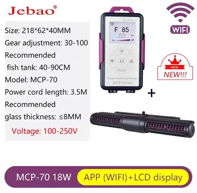Jebao Jecod Marine Aquarium Wave Maker For Wireless Master Slave Pump Control WIFI DCW MCP 70 90 120 150 Cross Flow Wave Pump