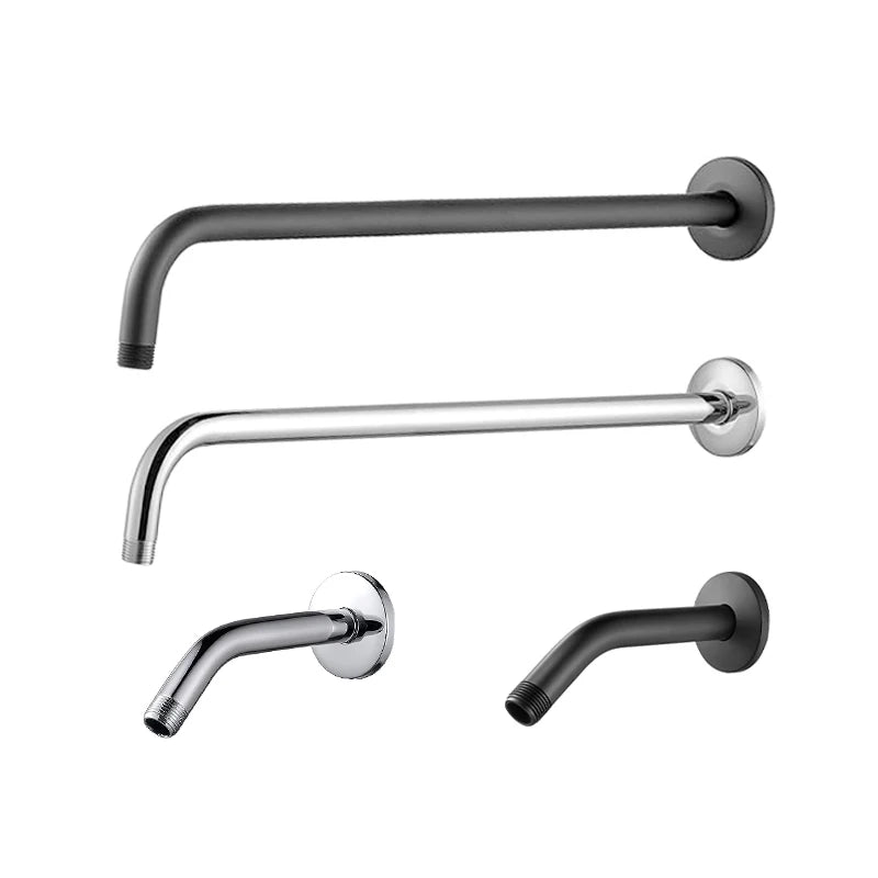 Shower arm Wall-mounted shower head Wall-mounted fixed shower head chrome-plated, matte black