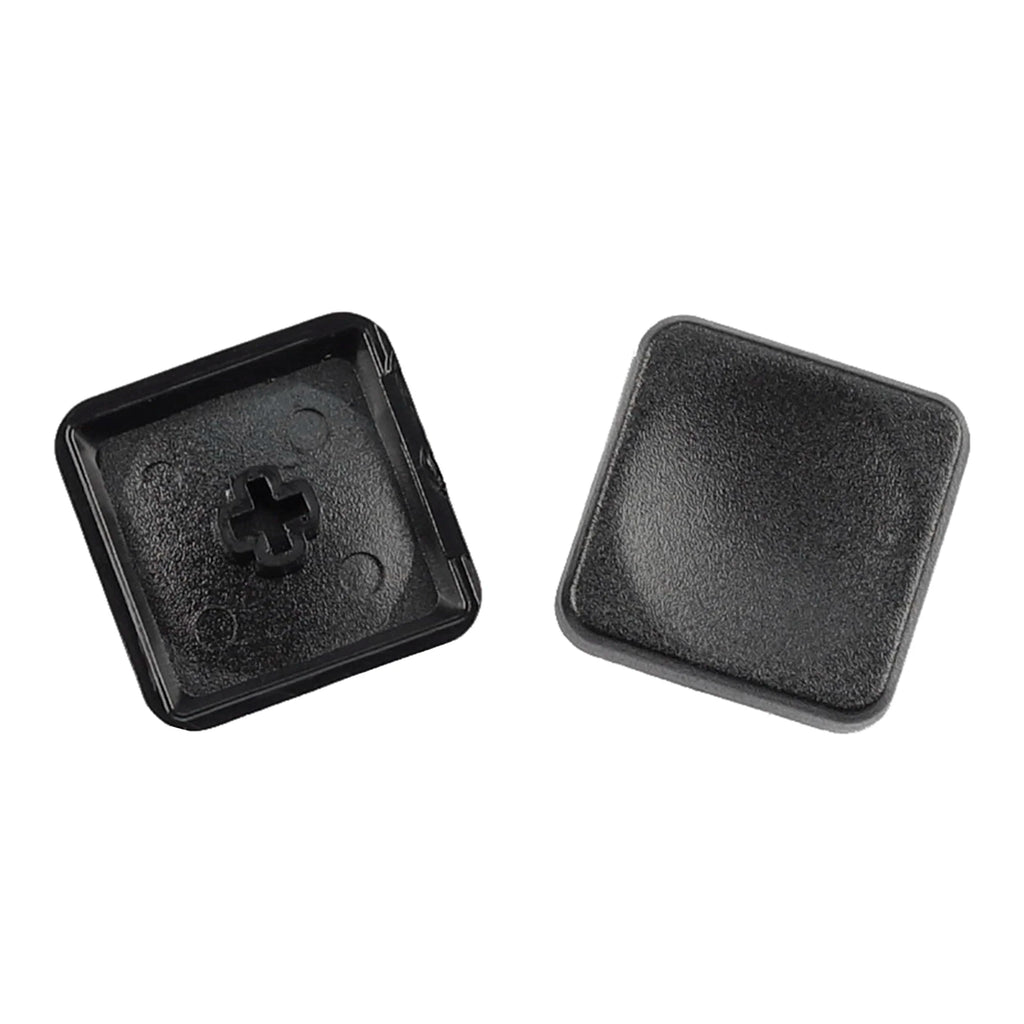 YMDK Square Round 1u Low Profile Blank Black White Keycaps PBT Material DIY for 1350 Switches Mechanical Keyboard