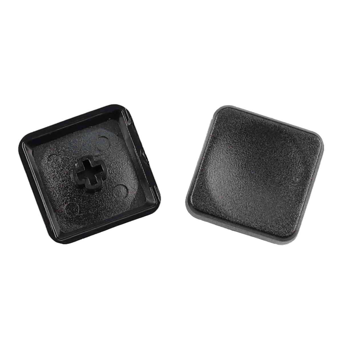 YMDK Square Round 1u Low Profile Blank Black White Keycaps PBT Material DIY for 1350 Switches Mechanical Keyboard