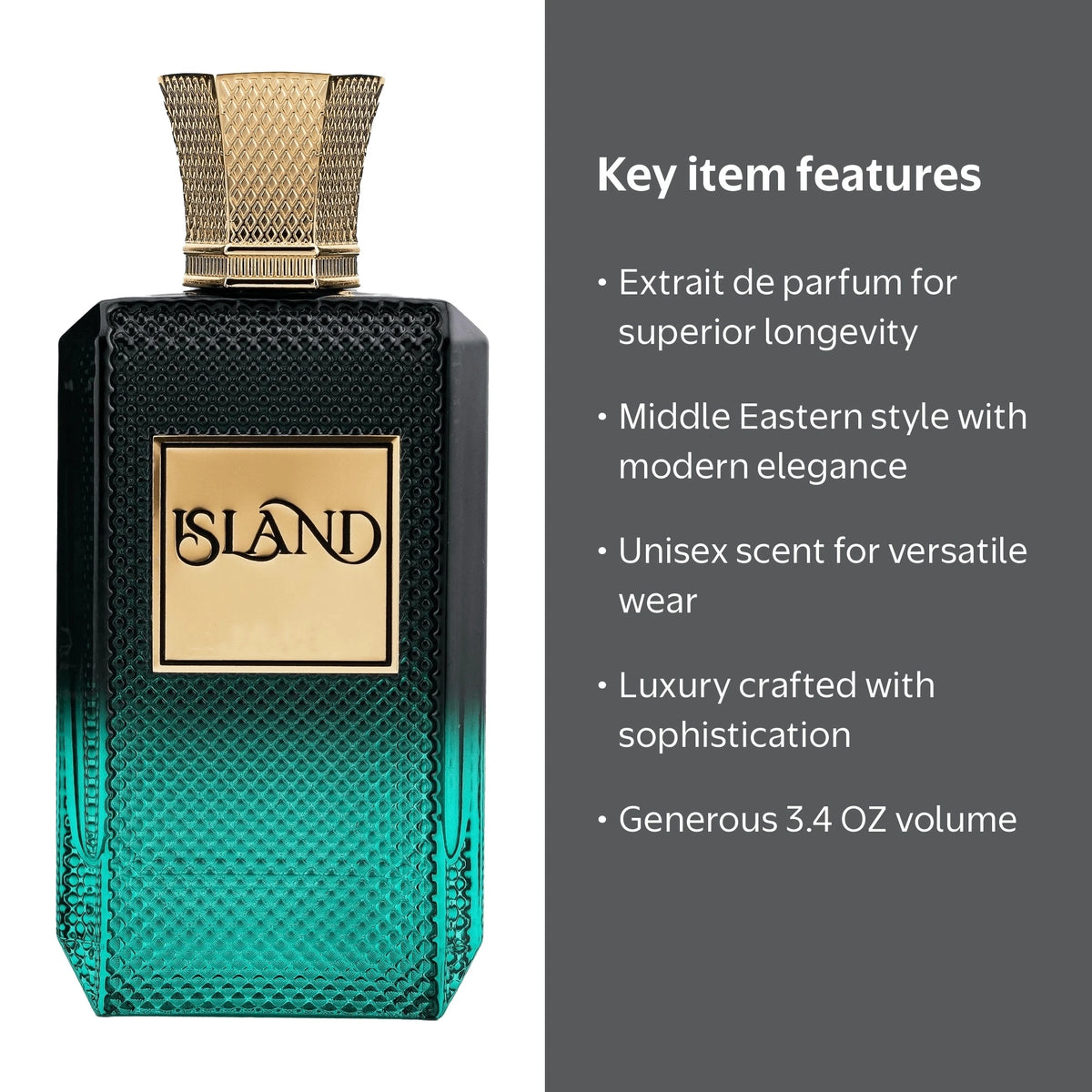 Island Extrait De Parfum Spray for Unisex 3.4 oz
