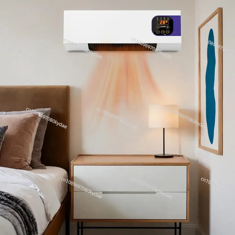 Room Air Conditioners 2000W Wall Mounted Air Conditioners with Remote Control Winter Warmer Small Multifunctional Cooling